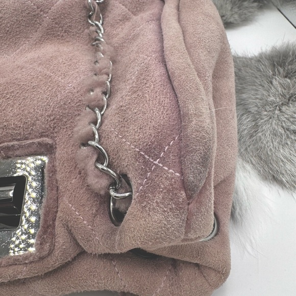 CHANEL Shearling Quilted Mademoiselle Tote - Picture 12 of 15